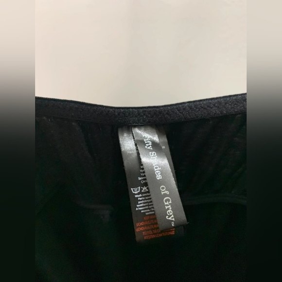 Fifty shades of grey slip dress with pink bow - Picture 3 of 4